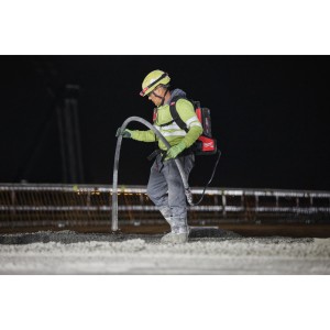 Vibratore per calcestruzzo alta frequenza MX FUEL 8.0 Ah (2 batterie)