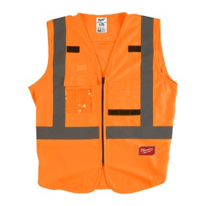 GILET ALTA VISIBILITA' ARANCIONE L/XL