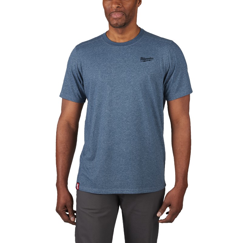 HTSSBLU-S T-SHIRT MAN. COR. HYBRID BLU