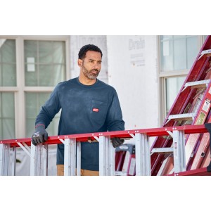 WTLSBLU-M  T-SHIRT MAN. LUN. WORK BLU