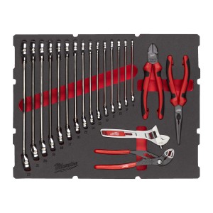 SET CHIAVI COMBINATE E PINZE TERMOFORMATO PER PACKOUT