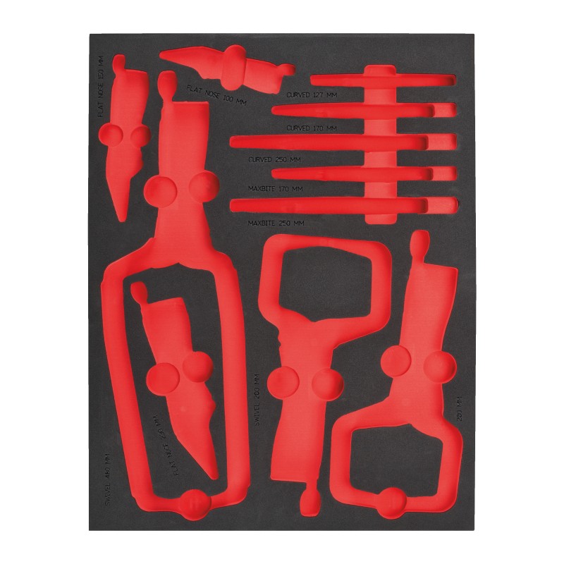 MODULO VUOTO SET PINZE AUTOBLOCCANTI COMPLETO