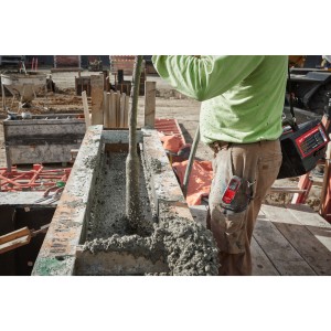 Vibratore per calcestruzzo a valigetta MX FUEL 6.0 Ah (2 batterie)