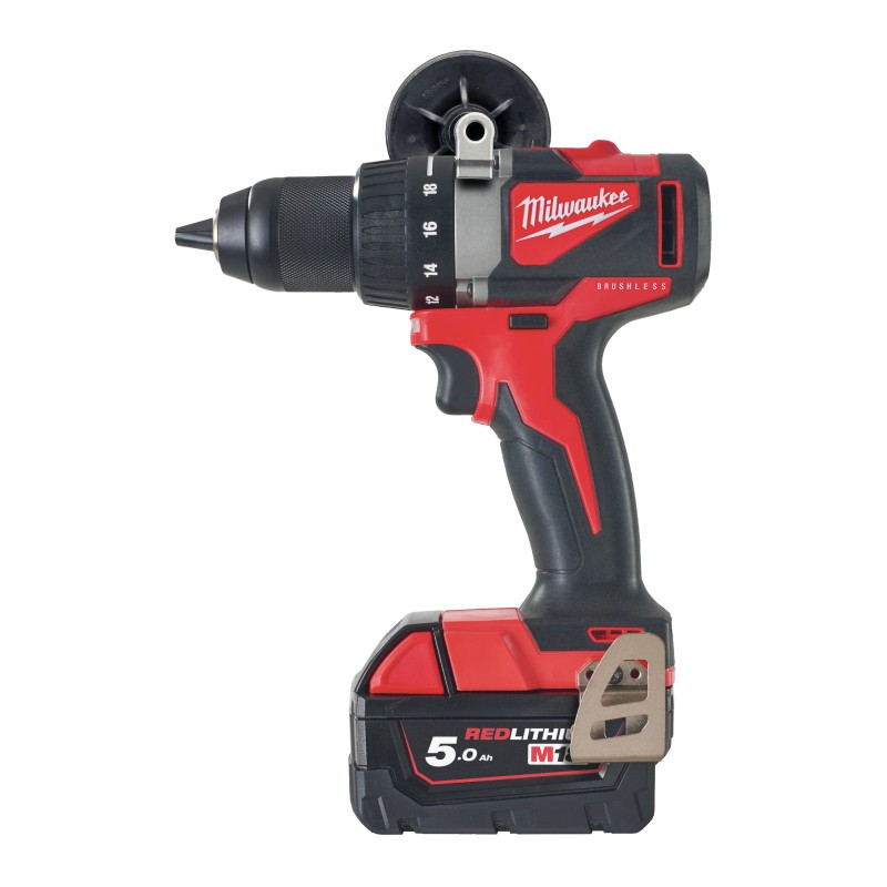 Trapano compatto 18 Volt 5,0Ah Brushless valigetta HeavyDuty