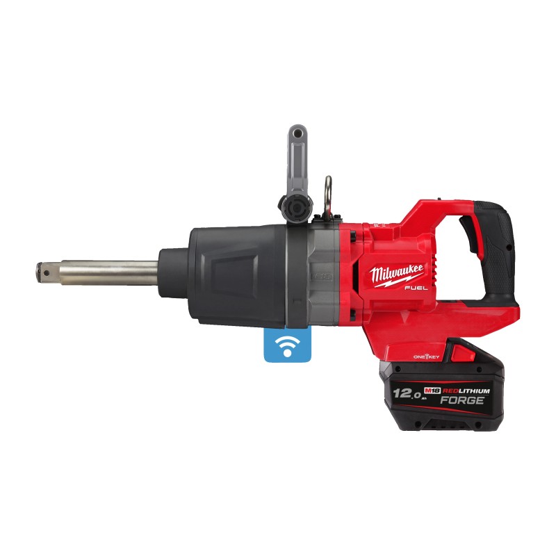 Avv. a impulsi altissima potenza 18 Volt 12Ah FORGE 1" Tecnologia FUEL ONE KEY  con anello di frizione F e attacco lungo