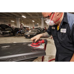 Levigatrice roto orbitale 150mm 12 Volt 5.0Ah con orbita 2.5 mm Valigetta Heavy Duty