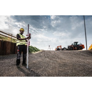 Livella Laser Rotante Rossa 1200m orizzontale/verticale doppia pendenza automatica ONE KEY 18 Volt 2,0Ah (1 batteria)