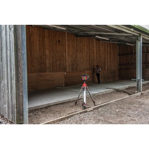 Livella Laser Rotante Rossa 1200m orizzontale/verticale doppia pendenza automatica ONE KEY 18 Volt 2,0Ah (1 batteria)