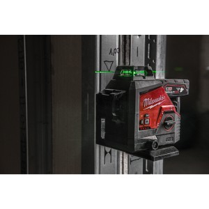 Laser lineare Verde a tre linee 360° 4.0Ah