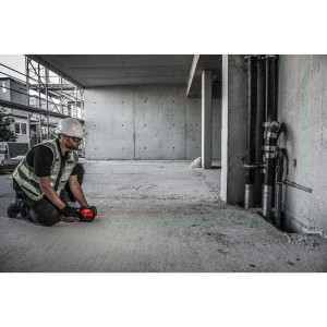 Laser lineare Verde a due linee con 2 punti piombo 3.0Ah