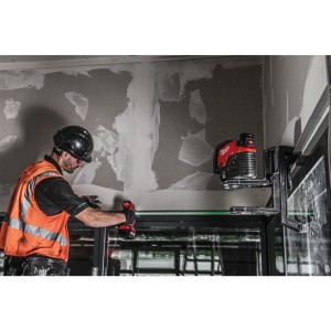 Laser lineare Verde a due linee con 2 punti piombo 3.0Ah