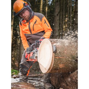 Elettrosega abbattimento 2x18 Volt a doppia batteria Barra 50cm 8Ah FORGE Tecnologia FUEL