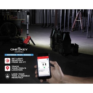 Faro LED con treppiede ONE-KEY 18 Volt - senza batteria