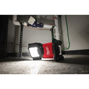 Faro LED 18V 3 teste multidirezionali con alimentazione ibrida - senza batteria