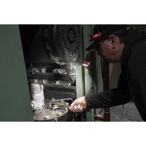 Lampada frontale ricaricabile interna con USB 450 lumen