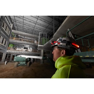 Torcia frontale ricaricabile USB HI-VIS per caschetti