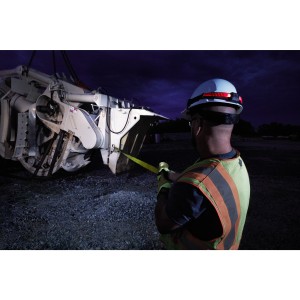 Torcia frontale ricaricabile USB HI-VIS per caschetti