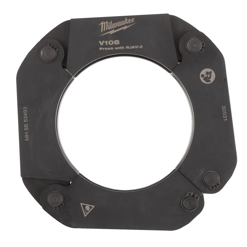 Anello per pressatura 108 mm con profilo a V - Adatta a M18 ONEBLHPT, M18 BLHPT e BLHPTXL - Necessario adattatore RJAV-2