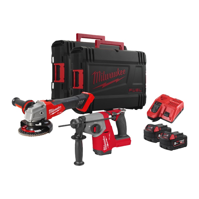 Kit M18 FUEL Tassellatore e Smerigliatrice FHAC16 + FSAG125X