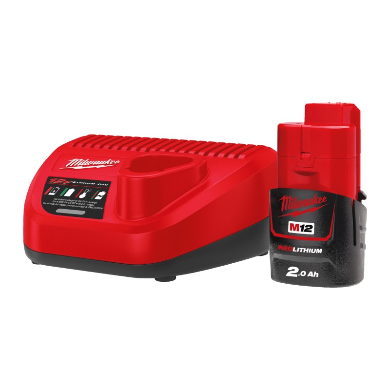 Energy Kit M12: 1 Batteria 2 Ah, 1 Caricabatterie