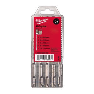 SET PUNTE SDS-Plus  5 pz (5/6x110mm) ( 6/8/10x160mm)
