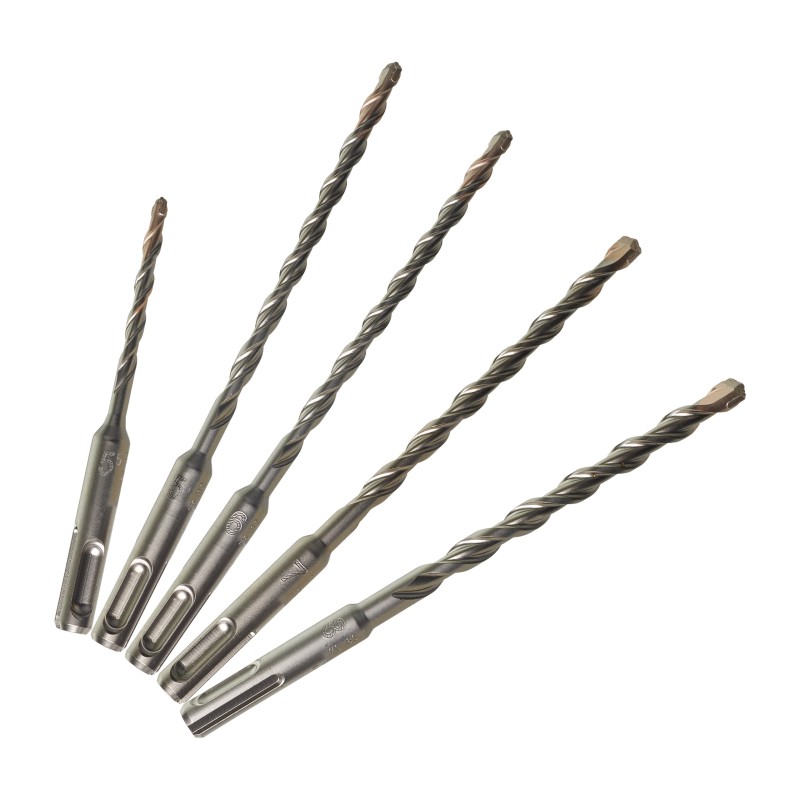 SET PUNTE SDS-Plus  5 pz (5,5x110mm) ( 5,5/6/7/8x160mm)