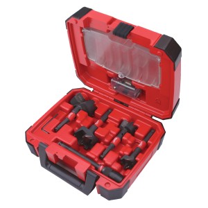 SET SELFEED BITS SWITCHBLADE 5 PZ (Ø 35/38/54/65 mm, Prolunga, 4 Lame di Ricambio, Set di viti)